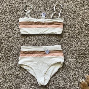 L Space Stripe Bikini Set